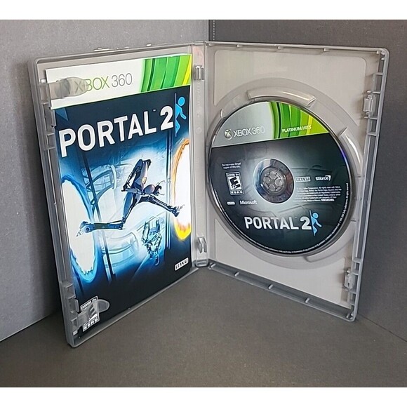 Xbox 360 Portal 2 Microsoft Complete Game CIB Tested - Picture 3 of 4